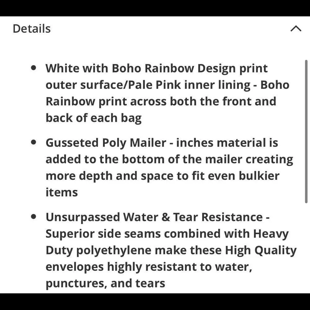 Poly Mailers Mix BEAUTY 10x13 14.5x19 35pcs 35stic